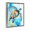 Stupell Industries Watercolor Style Sea Turtle Floating Frame, design by LSR Creative Studio